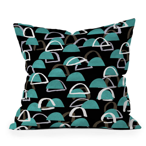 Georgiana Paraschiv Abstract Pattern 41 Outdoor Throw Pillow