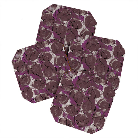 Georgiana Paraschiv Autumn Pattern Coaster Set