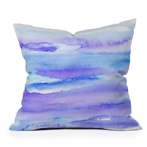 Georgiana Paraschiv Blue 00 Outdoor Throw Pillow