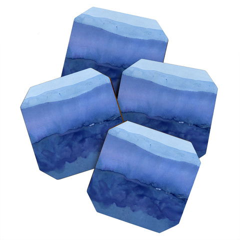 Georgiana Paraschiv Blue 019 Coaster Set