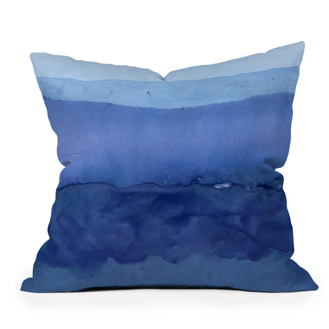 Georgiana Paraschiv Blue 019 Outdoor Throw Pillow