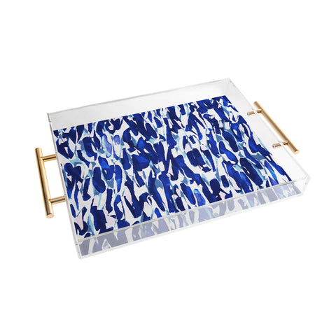 Georgiana Paraschiv Blue Shades Acrylic Tray