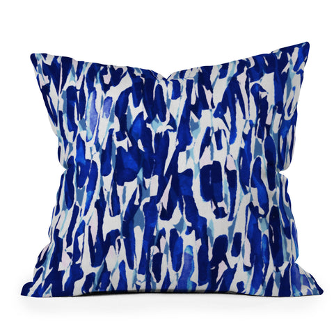 Georgiana Paraschiv Blue Shades Outdoor Throw Pillow