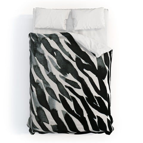 Georgiana Paraschiv BWAbstract 01 Duvet Cover