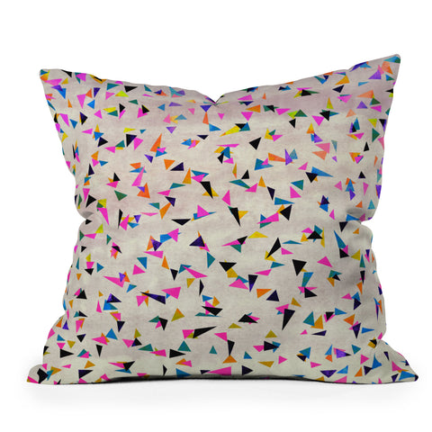 Georgiana Paraschiv Celebration Triangles Outdoor Throw Pillow