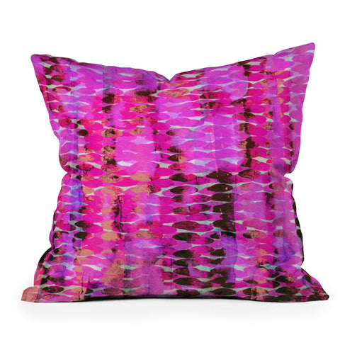 Georgiana Paraschiv Cherry Pink Outdoor Throw Pillow