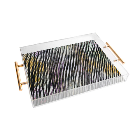 Georgiana Paraschiv Diagonal Stripes Acrylic Tray