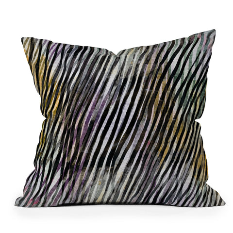 Georgiana Paraschiv Diagonal Stripes Outdoor Throw Pillow