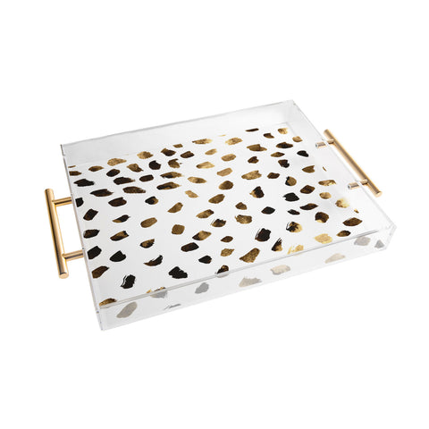 Georgiana Paraschiv Gold V03 Acrylic Tray
