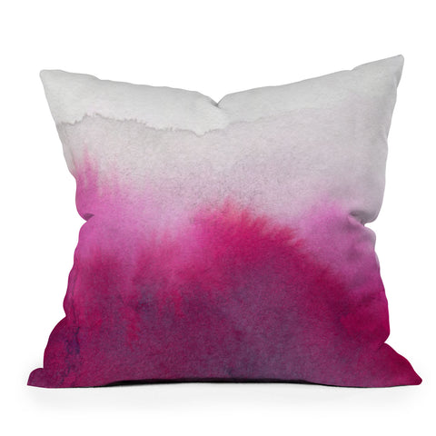 Georgiana Paraschiv Hazy Pink Outdoor Throw Pillow