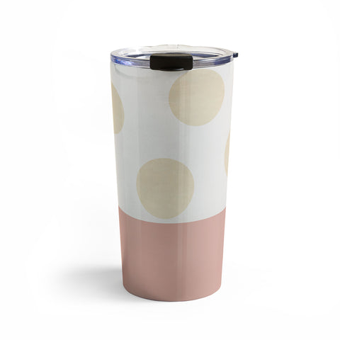 Georgiana Paraschiv Minimal Gold Dots Travel Mug