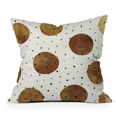 Georgiana Paraschiv Mixed Dots Outdoor Throw Pillow