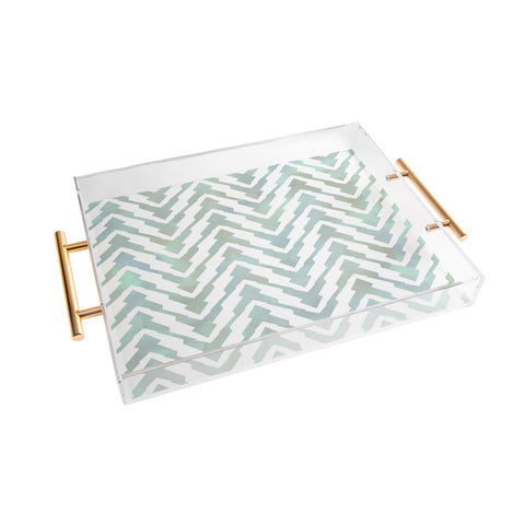 Georgiana Paraschiv Pastel Zigzag Acrylic Tray