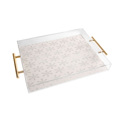 Georgiana Paraschiv Snowflake 2V Acrylic Tray