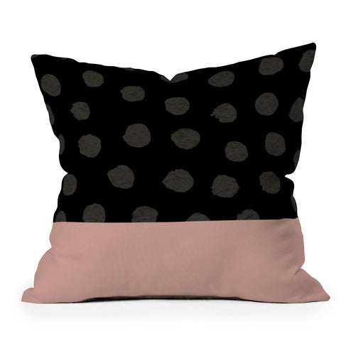 Georgiana Paraschiv Textured Dots Outdoor Throw Pillow