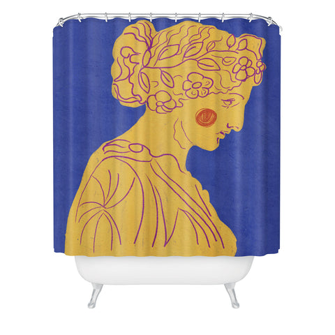 Gigi Rosado Ancient Beauty 3 Shower Curtain
