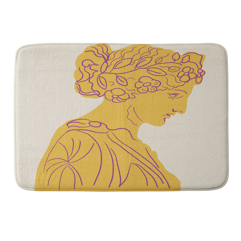Gigi Rosado Ancient goddess 1 Memory Foam Bath Mat