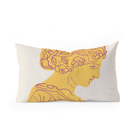 Gigi Rosado Ancient goddess 1 Oblong Throw Pillow