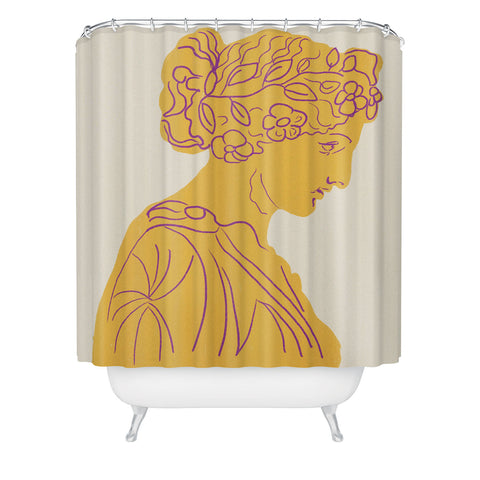 Gigi Rosado Ancient goddess 1 Shower Curtain