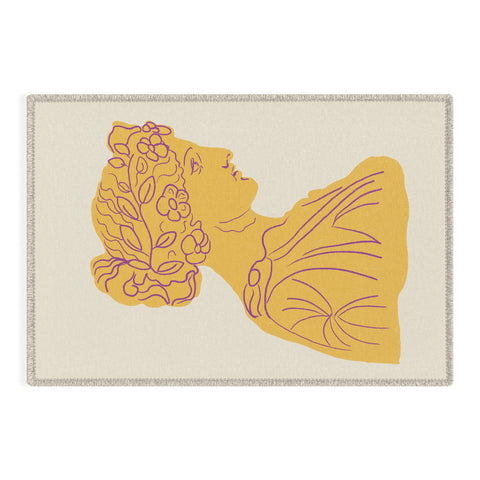 Gigi Rosado Ancient goddess 1 Outdoor Rug