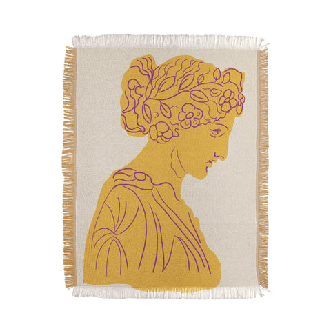 Gigi Rosado Ancient goddess 1 Throw Blanket