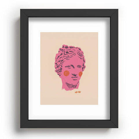 Gigi Rosado Ancient head 2 Recessed Framing Rectangle