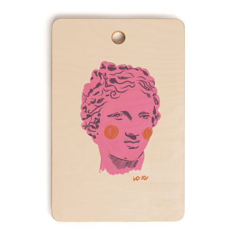 Gigi Rosado Ancient head 2 Cutting Board Rectangle