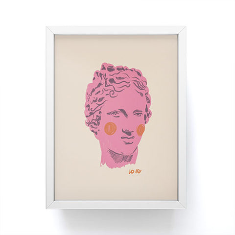 Gigi Rosado Ancient head 2 Framed Mini Art Print