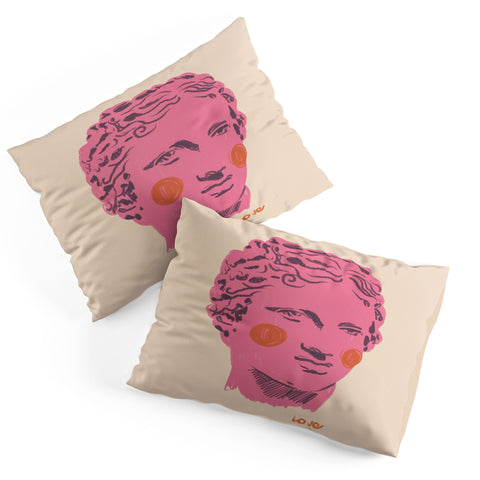 Gigi Rosado Ancient head 2 Pillow Shams