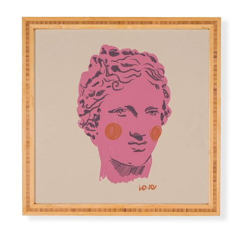 Gigi Rosado Ancient head 2 Framed Wall Art