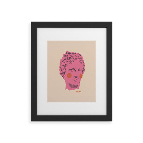 Gigi Rosado Ancient head 2 Framed Art Print