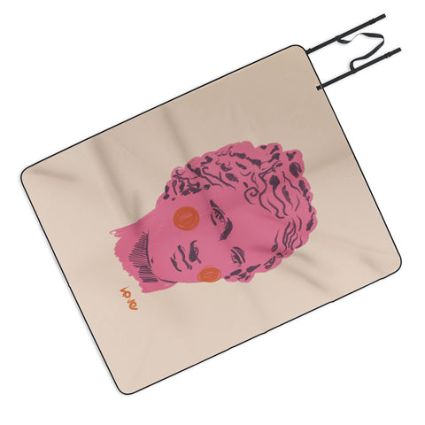 Gigi Rosado Ancient head 2 Picnic Blanket
