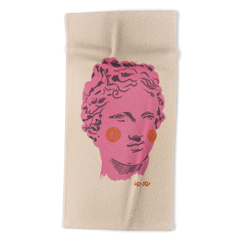 Gigi Rosado Ancient head 2 Beach Towel