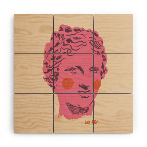 Gigi Rosado Ancient head 2 Wood Wall Mural