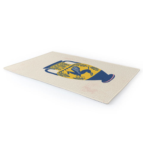 Gigi Rosado Ancient vase 2 Area Rug