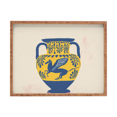 Gigi Rosado Ancient vase 2 Rectangular Tray