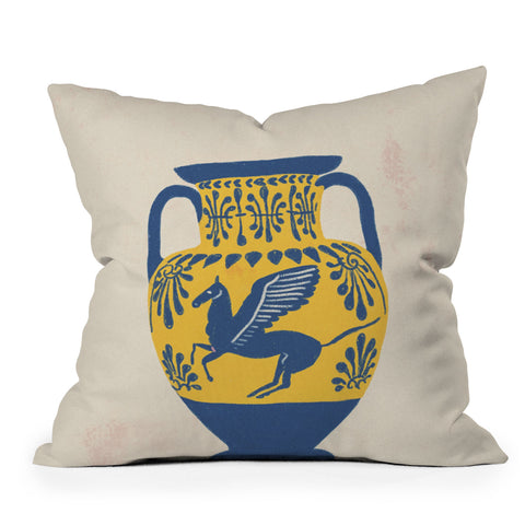 Gigi Rosado Ancient vase 2 Outdoor Throw Pillow