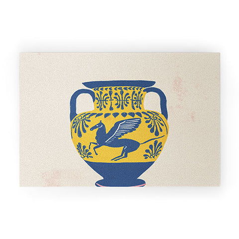 Gigi Rosado Ancient vase 2 Welcome Mat