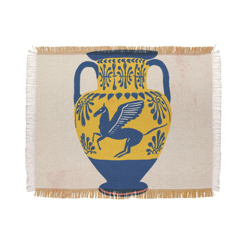 Gigi Rosado Ancient vase 2 Throw Blanket