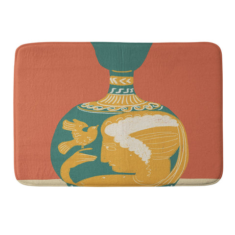 Gigi Rosado Ancient vase Memory Foam Bath Mat