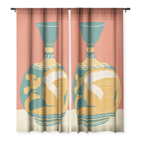 Gigi Rosado Ancient vase Sheer Non Repeat