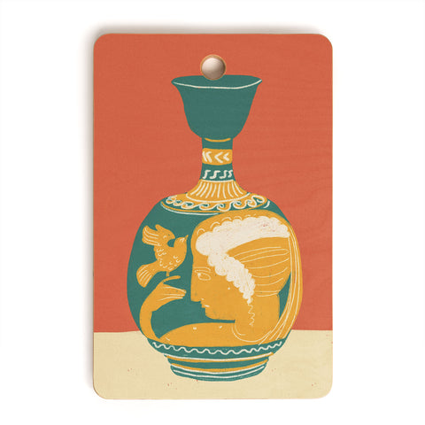 Gigi Rosado Ancient vase Cutting Board Rectangle