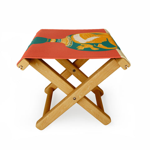 Gigi Rosado Ancient vase Folding Stool