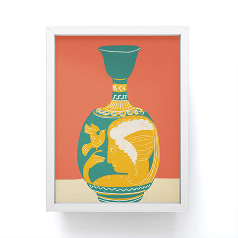 Gigi Rosado Ancient vase Framed Mini Art Print