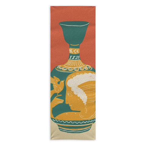 Gigi Rosado Ancient vase Yoga Towel