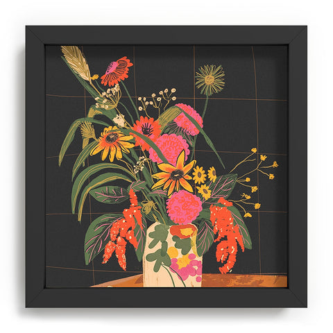 Gigi Rosado Autumnal bouquet Recessed Framing Square