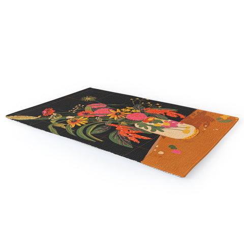 Gigi Rosado Autumnal bouquet Area Rug