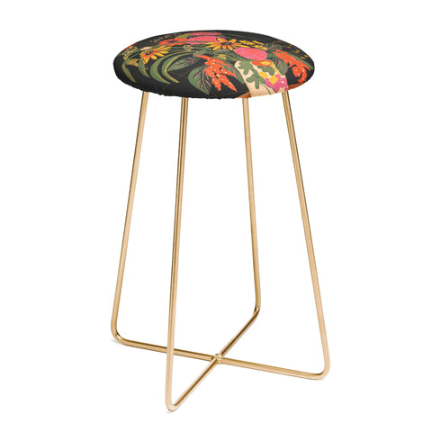 Gigi Rosado Autumnal bouquet Counter Stool