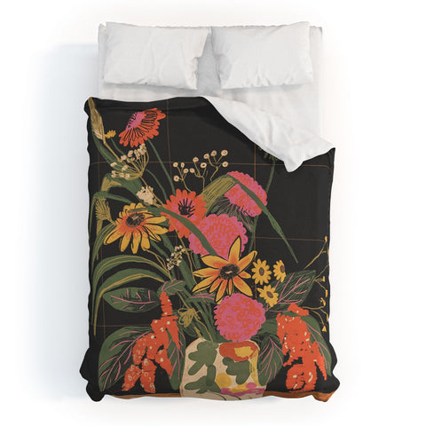 Gigi Rosado Autumnal bouquet Duvet Cover