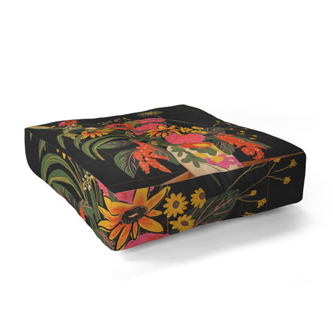 Gigi Rosado Autumnal bouquet Floor Pillow Square